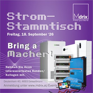 Mdrix Strom Stammtisch September