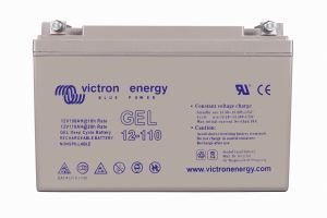 12V 110Ah Gel Deep Cycle Battery (front)