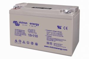 12V 110Ah Gel Deep Cycle Battery (left)