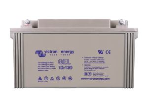 12V 130Ah Gel Deep Cycle Battery (front)
