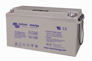 12V 165Ah AGM Deep Cycle Battery (left)