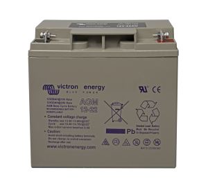12V 22Ah AGM Battery (front)