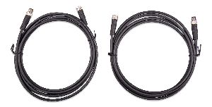M8 circular connector MaleFemale 3 pole cable 2m (both cables)
