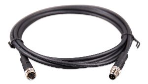 M8 circular connector MaleFemale 3 pole cable 2m (front2)