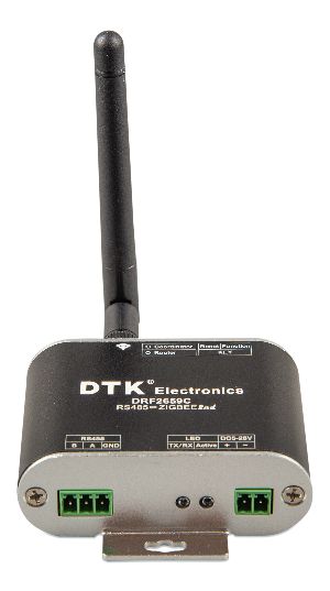 DRF2659C Zigbee to RS485 converter (front-angle)