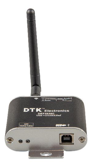 DRF2658C Zigbee to USB converter (front-angle)