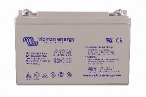 12V 110Ah AGM Deep Cycle Battery (front)