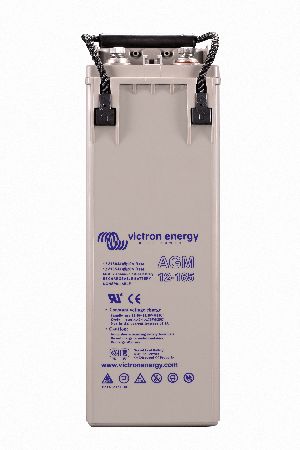 12V 165Ah AGM Deep Cycle Battery (side)