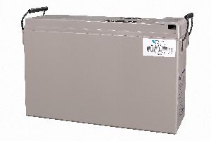 12V 200Ah AGM Deep Cycle Battery (left)