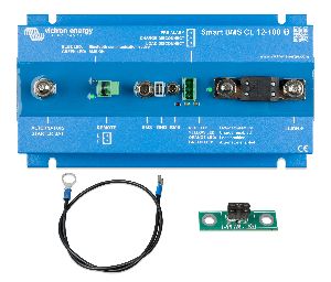 Smart BMS CL 12/100 (top) with accessories