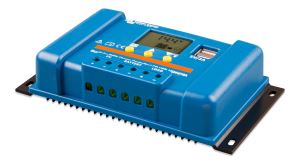 BlueSolar PWM Charge Controller LCD USB 12-24V 10A (left) 