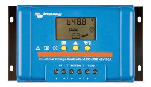 BlueSolar PWM Charge Controller LCD USB 48V-10A (top) 