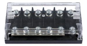 Fuse holder 6-way for MEGA-fuse (front-angle-closed)