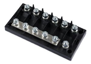 Fuse holder 6-way for MEGA-fuse (left)
