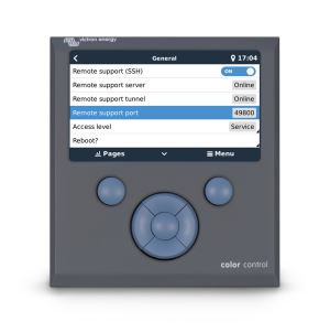 Color Control GX screen - General