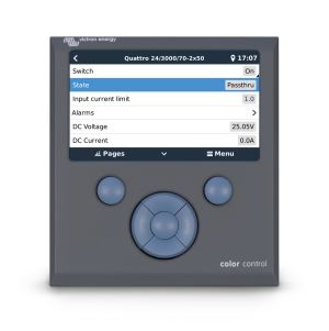 Color Control GX screen - Quattro 1