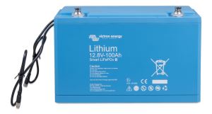 LiFePO4 Battery 12,8V 100Ah Smart (front-angle) 