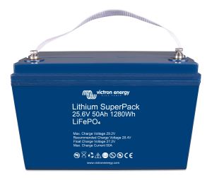 Lithium SuperPack 25.6V 50Ah 1280Wh (front-angle) 