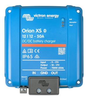 Orion XS 12/12-50A DC-DC battery charger (top) 