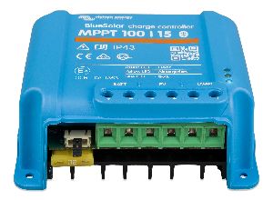 BlueSolar MPPT charge controller 100/15 (front-angle)