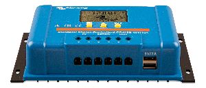 BlueSolar PWM Charge Controller LCD USB 48V-10A (front-angle)