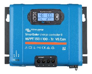 SmartSolar MPPT 150/100-Tr VE.Can (top) with display