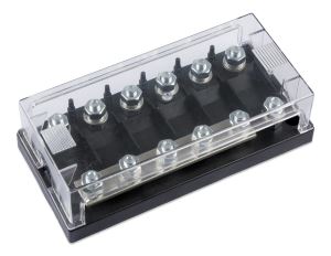 Fuse holder 6-way for MEGA-fuse (right-closed)